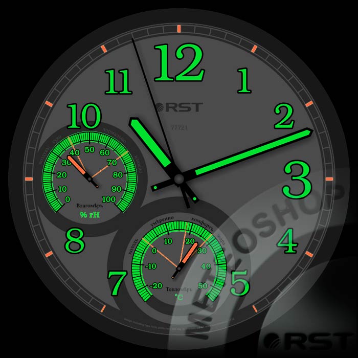 Метеочасы настенные светящиеся