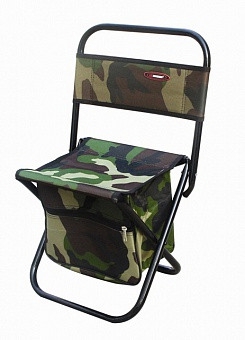 Стульчик рыболова со спинкой и сумкой большой усиленный