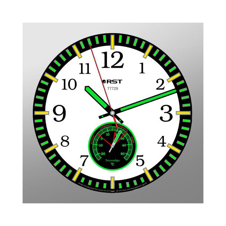 Метеочасы настенные светящиеся д=25